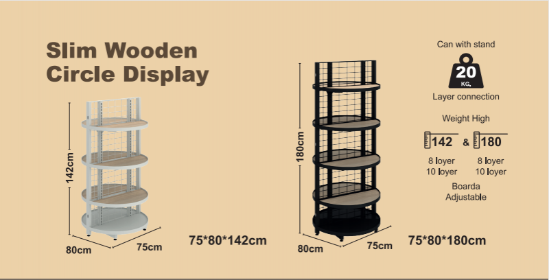 Tampilan Lingkaran Kayu Slim