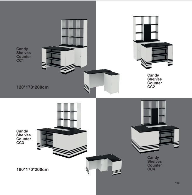 Spesifikasi Candy Shelves Counter